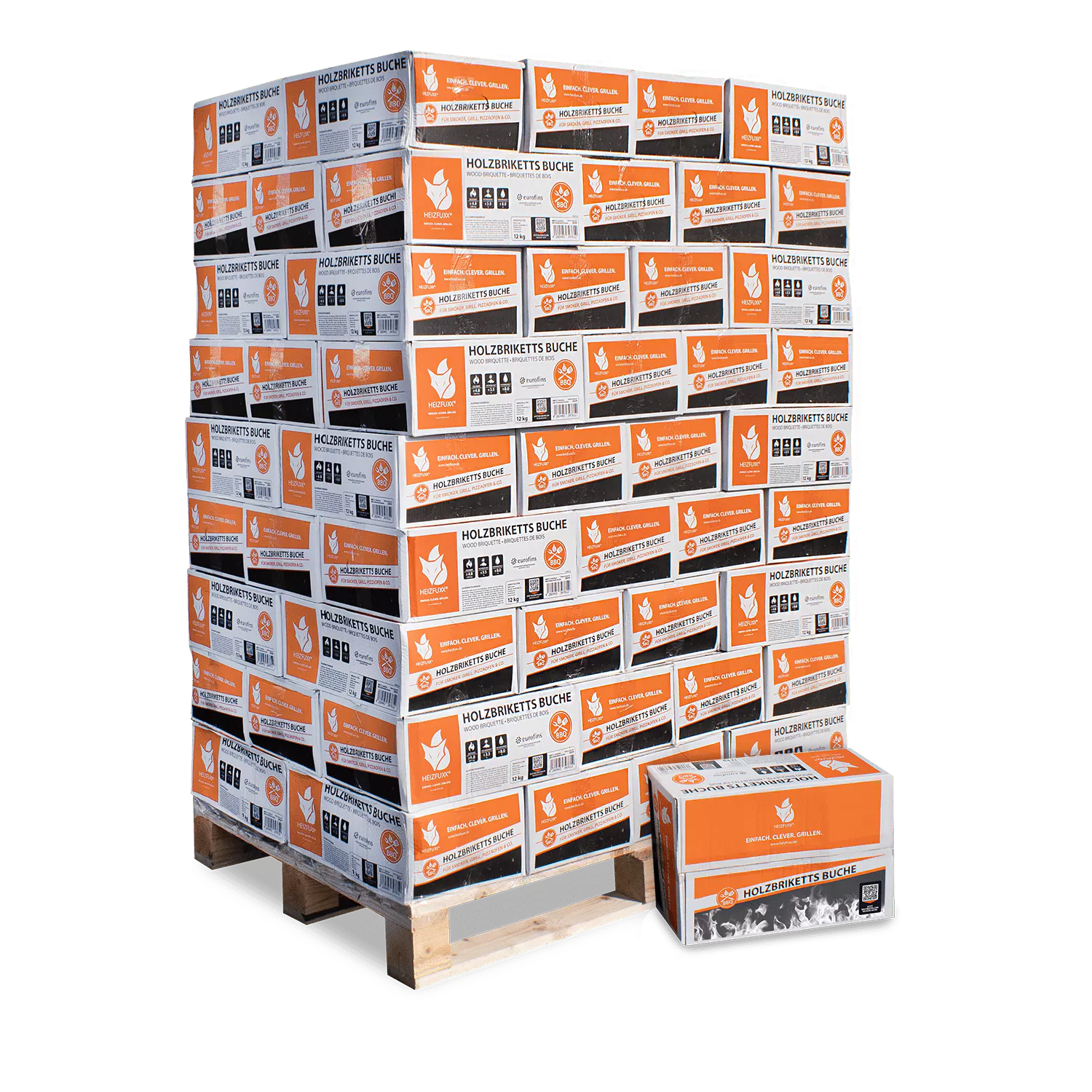 BNK12_Holzbriketts-Buche-12kg-81er-Palette-Verpackung.webp Nestro Hartholz M 81 x 12 kg – Image 1