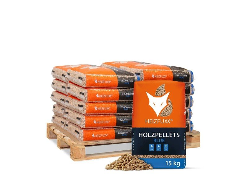 image-368.jpeg Heizfuxx Blue ENplus A1 Holzpellets Weichholz 15kg x 20 Sack 300kg Palette – Image 1