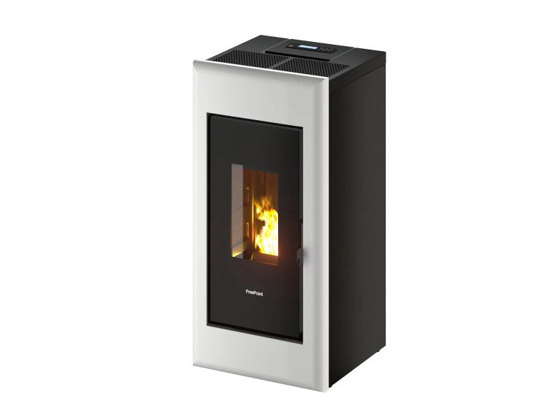 image-51.jpeg Freepoint Pelletofen One Airtight Stahl Weiß 7 kW – Image 1